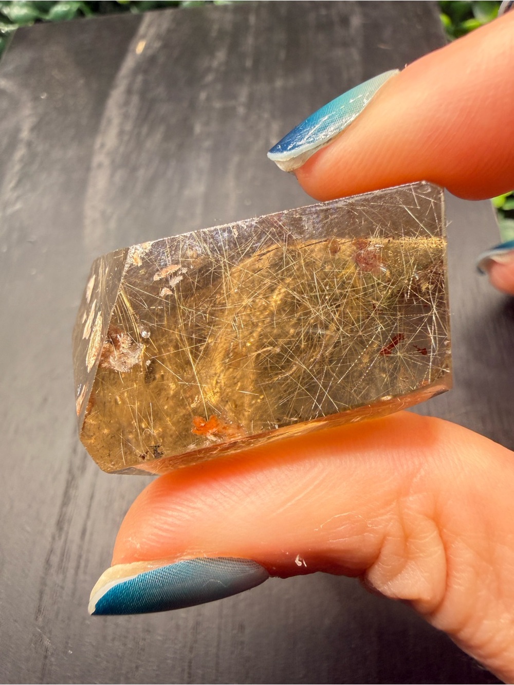 Smoky Rutile With Garden Quartz Freeform - Picture 11 of 12
